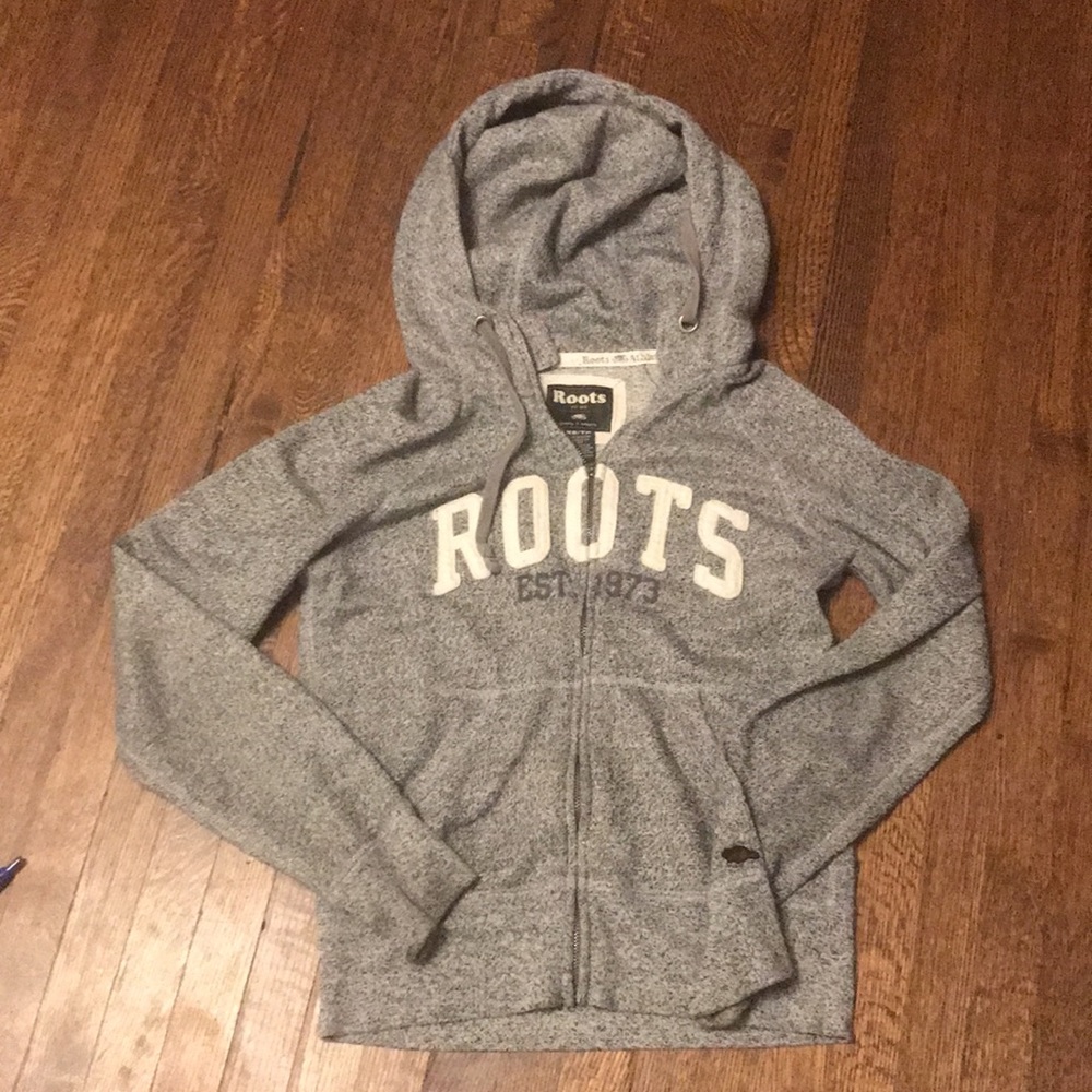 Classic Roots Salt and Pepper Zippered Hoodie